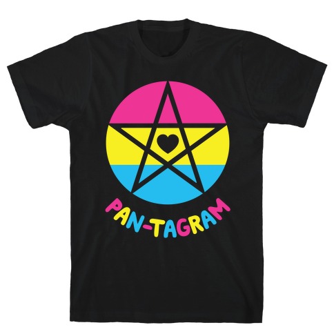 Pan-tagram (Pansexual Pentagram) T-Shirt