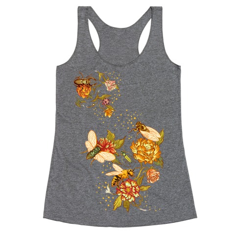 Florals & Insects Racerback Tank Top