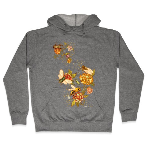 Florals & Insects Hooded Sweatshirt
