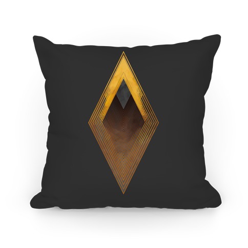 Golden Diamond Pillow