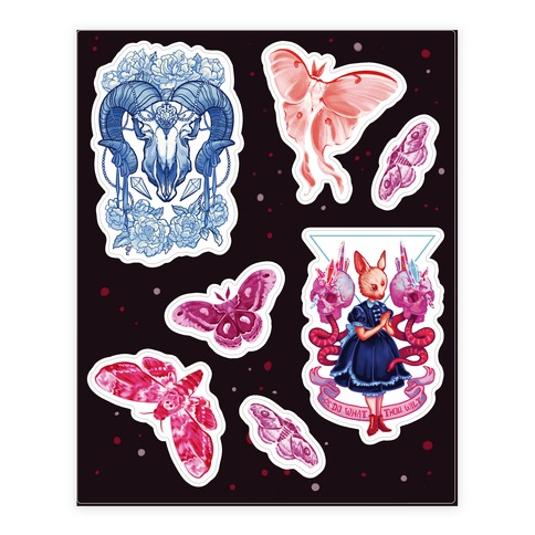 Neon Witchy  Stickers and Decal Sheet
