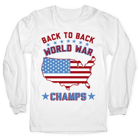 Mens T-Shirt  Back to Back World War Champions T Shirt