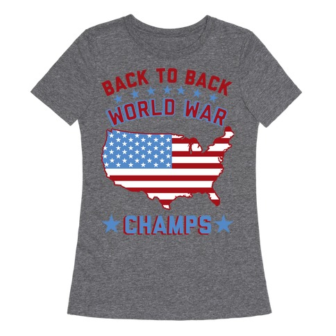 Mens T-Shirt  Back to Back World War Champions T Shirt