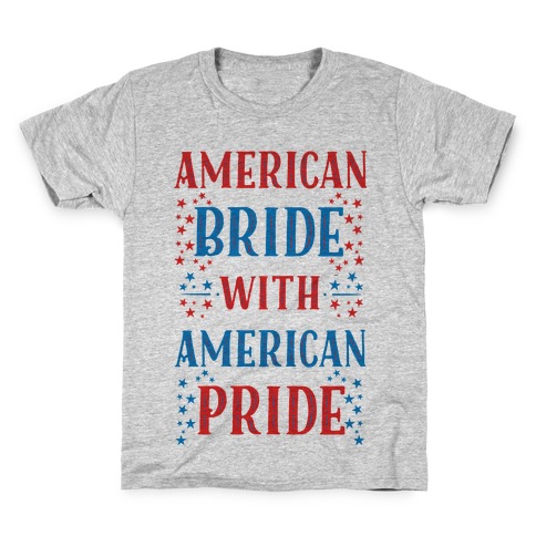 American Bride with American Pride Kids T-Shirt