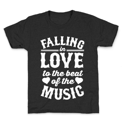Falling In Love to the Beat of the Music Kids T-Shirt