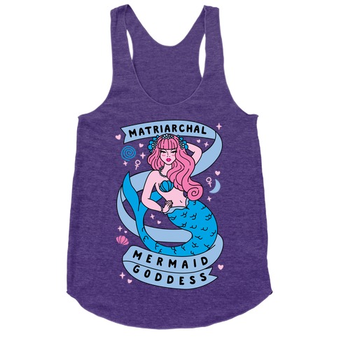 Matriarchal Mermaid Goddess Racerback Tank Tops | LookHUMAN