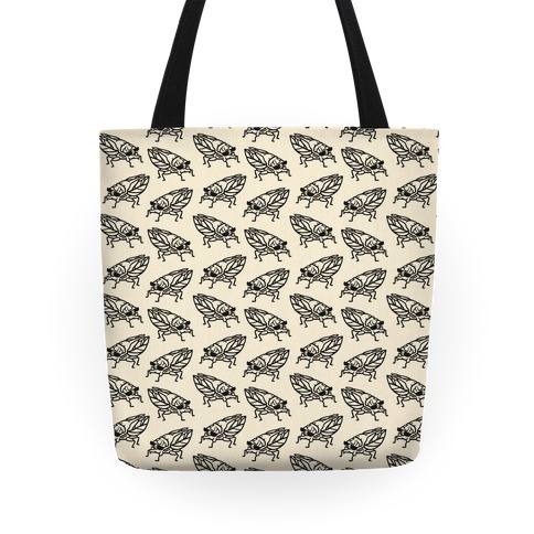 Cool Cicada Pattern Tote Bag | LookHUMAN