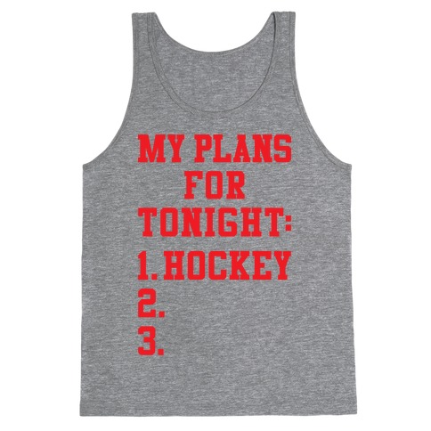 Hockey Plans Tank Top