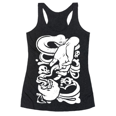 Poisoned Apple and Hand Racerback Tank Top