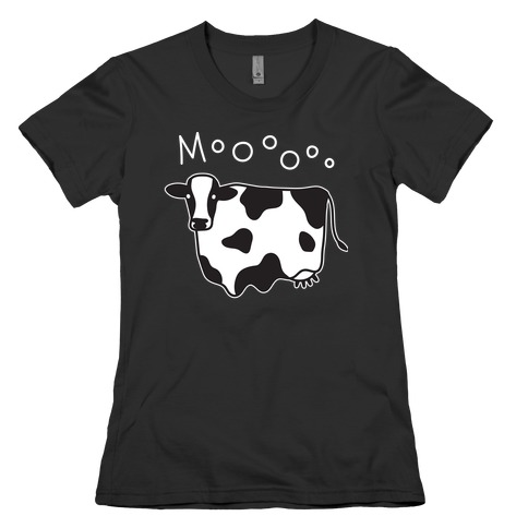 Moo Ghost Cow Womens T-Shirt