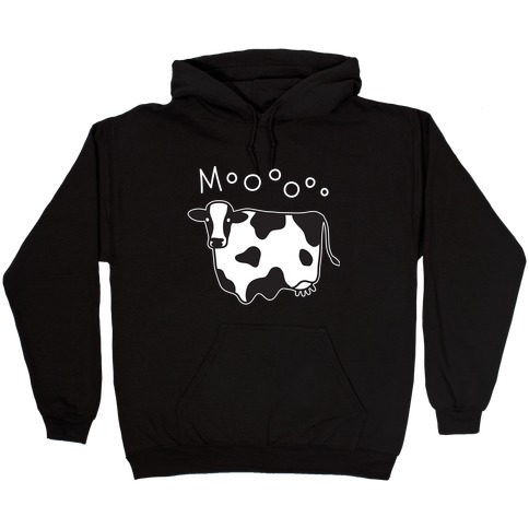 Moo Ghost Cow Hooded Sweatshirt