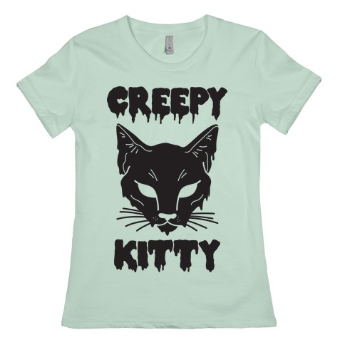 Creepy Kitty T-Shirts | LookHUMAN