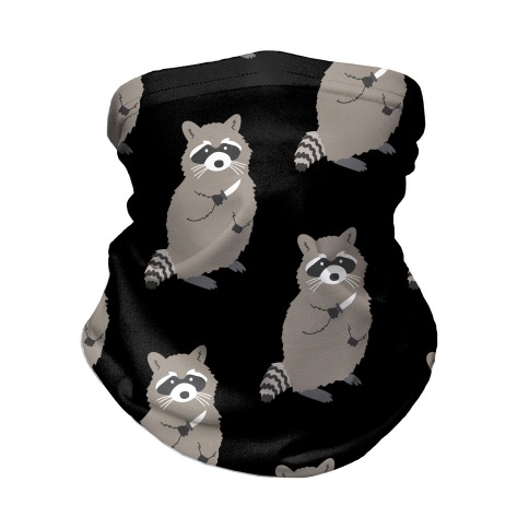 Raccoon With Knife Neck Gaiter