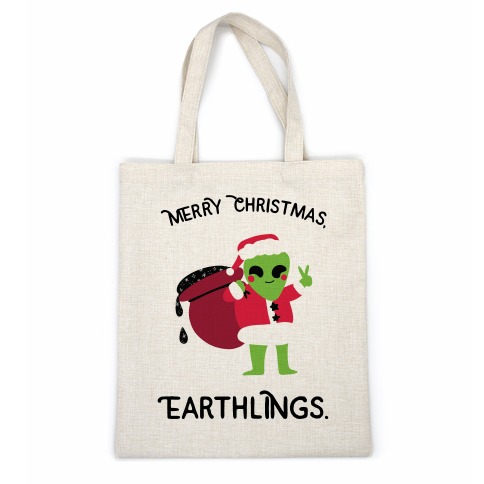Merry Christmas, Earthlings. Casual Tote