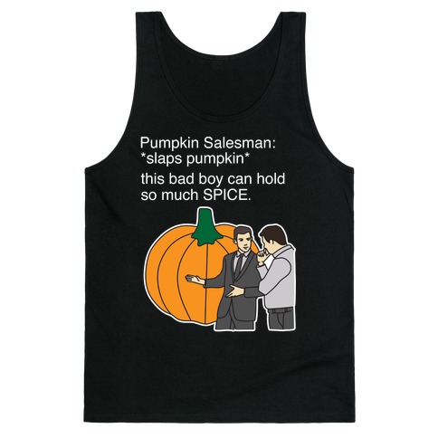 Pumpkin Salesman Tank Top