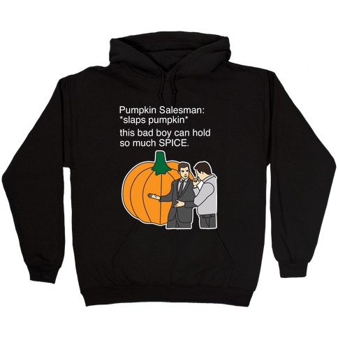 Pumpkin Salesman Hooded Sweatshirt