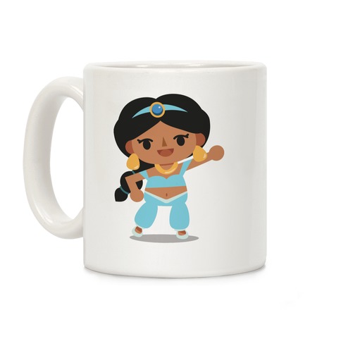 Princess Crossing Jasmine Parody Blue Coffee Mug
