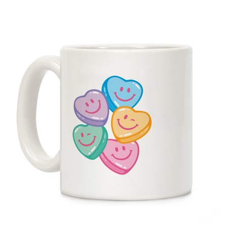 Smiley Candy Hearts Coffee Mug