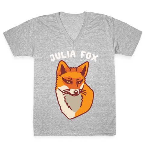 Julia Fox Parody V-Neck Tee Shirt