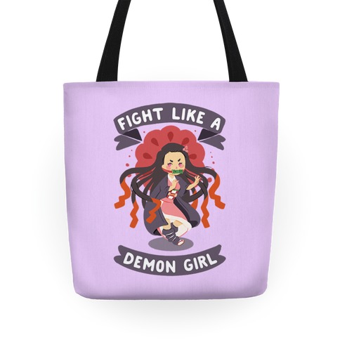 Fight Like a Demon Girl Nezuko Tote