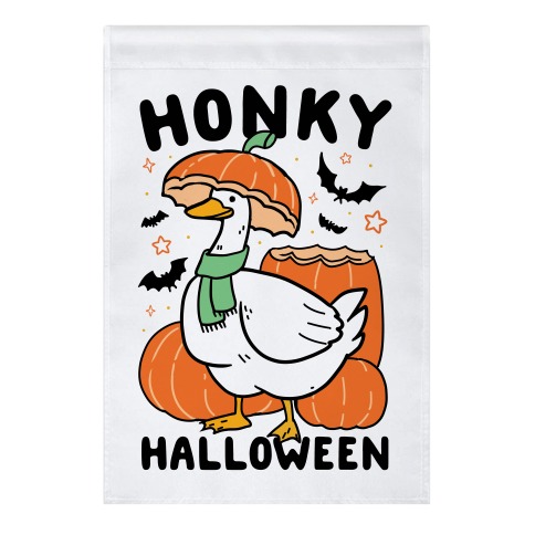 Honky Halloween Garden Flag