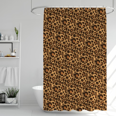 Leopard Print Pattern Shower Curtain