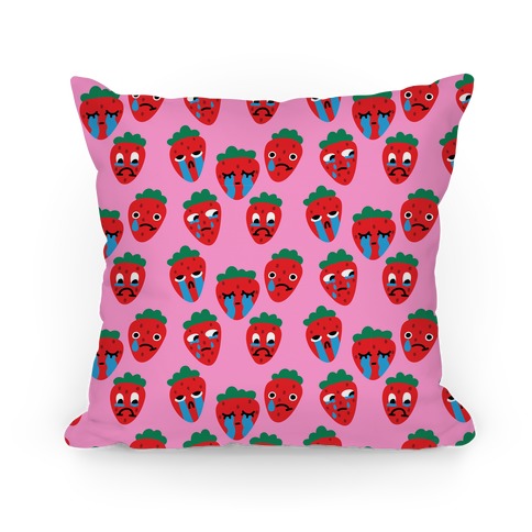 Berry Sad Pattern Pillow