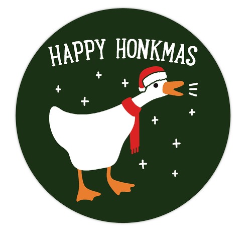 Happy Honkmas Goose Die Cut Sticker