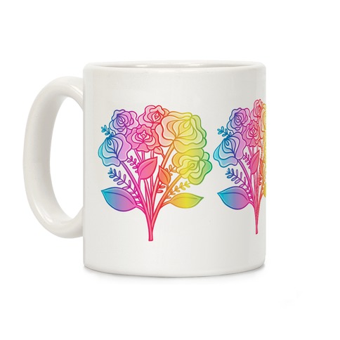 Rainbow Vulva Bouquet Coffee Mug