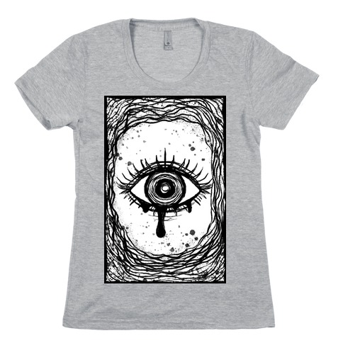 Trippy Eye B&W Womens T-Shirt