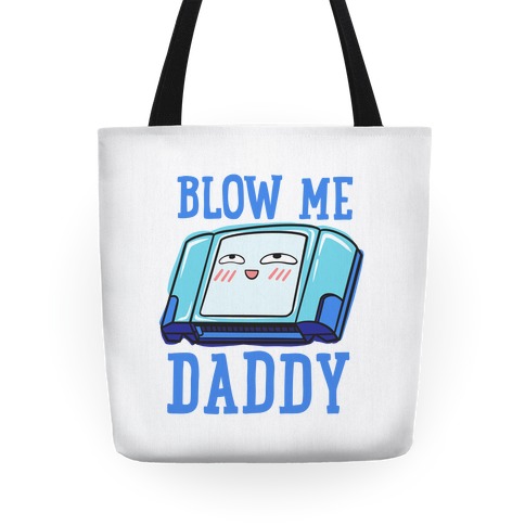 Blow Me Daddy Game Cartridge Parody Tote