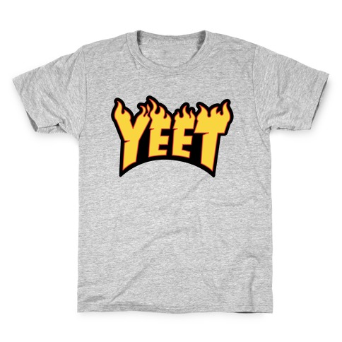 Yeet Thrasher Logo Parody Kids T-Shirt