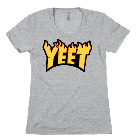 Yeet Thrasher Logo Parody Womens T-Shirt