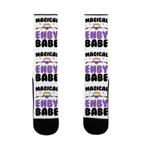 Magical Enby Babe Sock