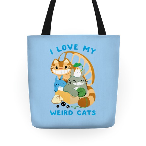 I love my weird cats Tote