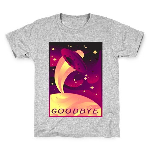 Goodbye Earth Travel Poster Kids T-Shirt