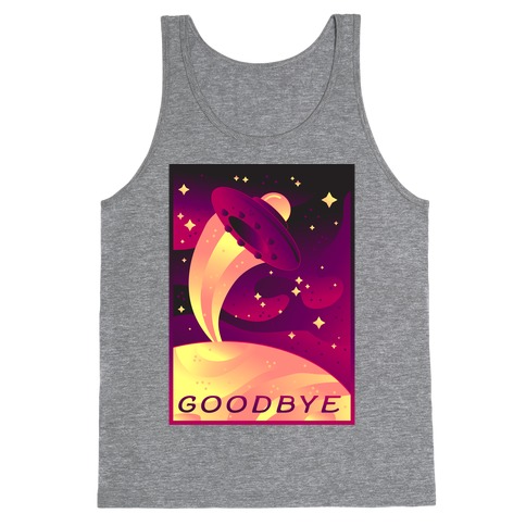 Goodbye Earth Travel Poster Tank Top
