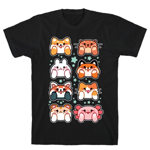 Kawaii Squishy Face Animals T-Shirt