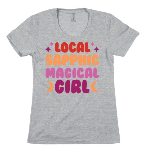 Local Sapphic Magical Girl Womens T-Shirt