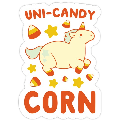 Uni-Candy Corn Die Cut Sticker