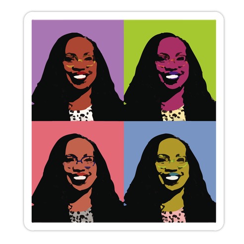 Pop Art Ketanji Brown Jackson Die Cut Sticker