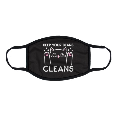 Keep Your Beans Cleans Cat Flat Face Mask