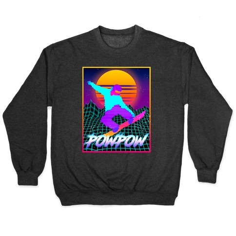POWPOW Synthwave Snowboarder Pullover