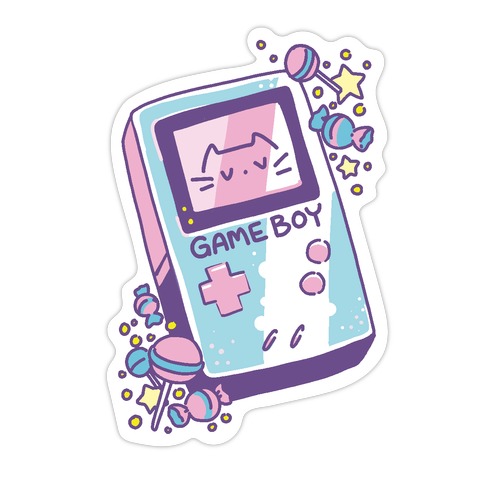 Game Boy - Trans Pride Die Cut Sticker