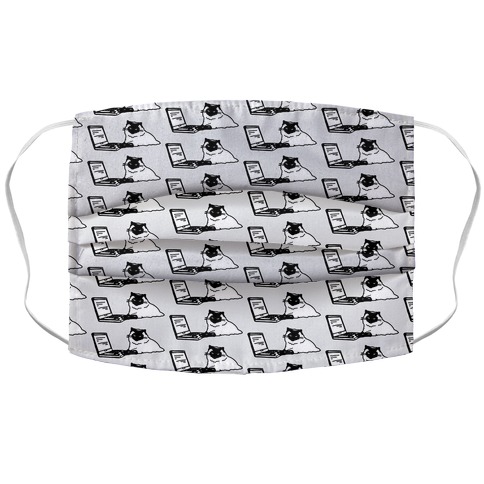 Purrr My Last Email Cat Parody Accordion Face Mask