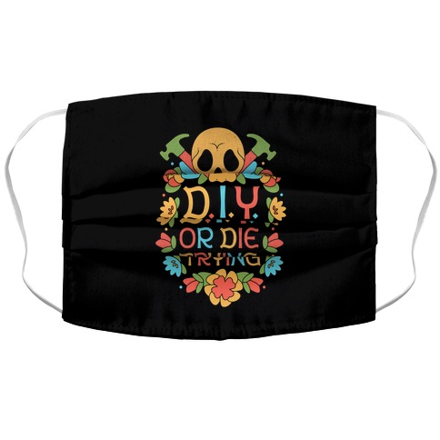 D.I.Y. Or Die Trying  Accordion Face Mask