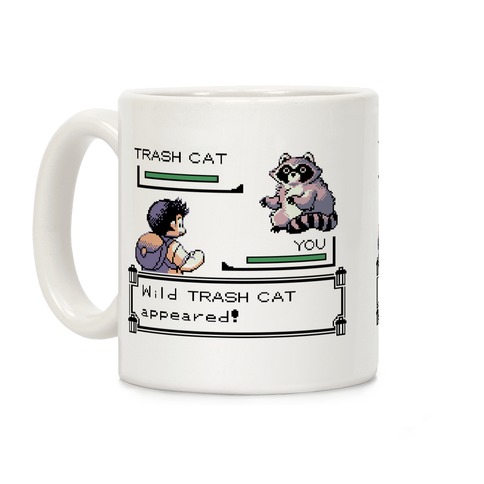 Wild Trash Cat Appears! Coffee Mug