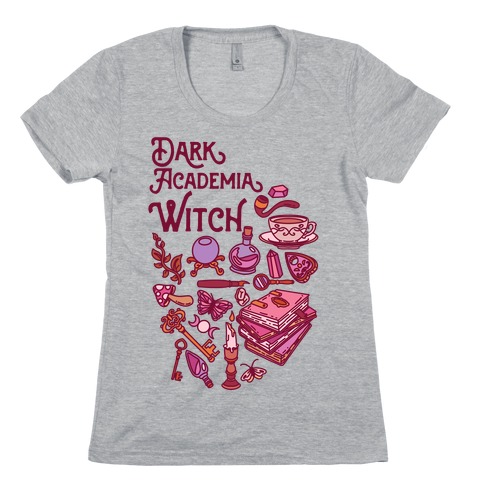 Dark Academia Witch Pattern Womens T-Shirt