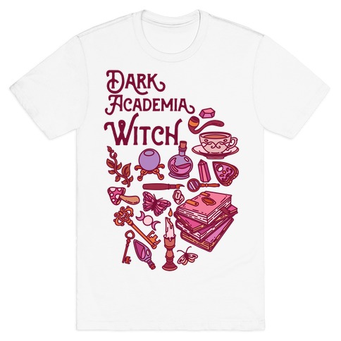 Dark Academia Witch Pattern T-Shirt