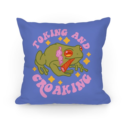 Toking And Croaking Pillow